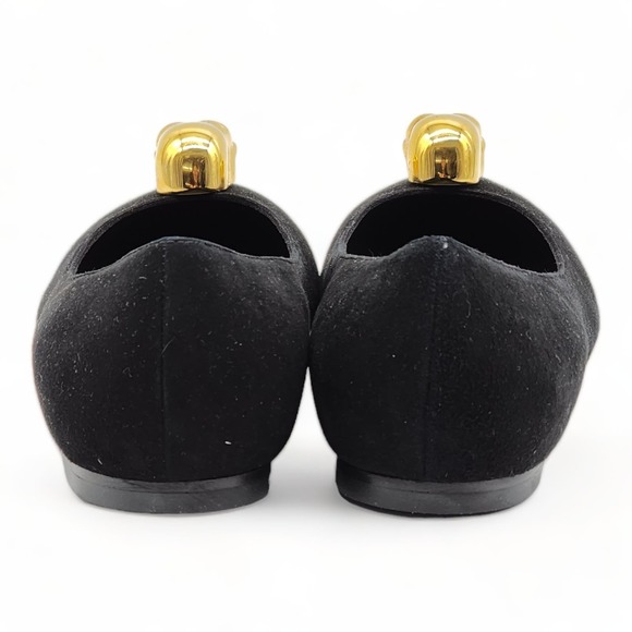 Alexander McQueen Classic Skull Leather Ballerinas Flats Shoes NIB Black 35.5 - Picture 5 of 9